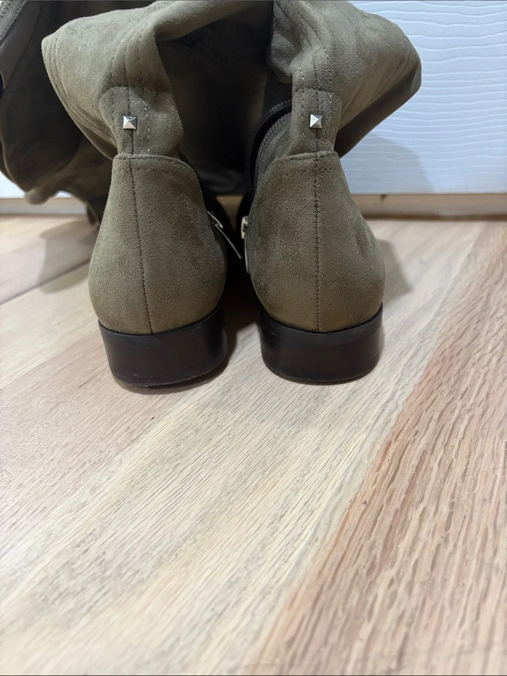 Marc Fisher Olive Over-the-Knee Suede Boots